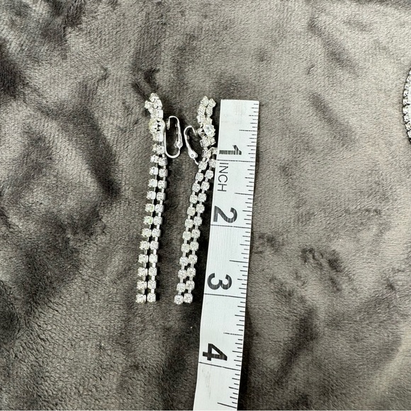 Beautiful Vintage Diamond (cubic zirconium) Bangles with Matching Earrings - Picture 6 of 6